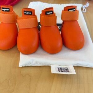 Wagwear wagwellies Orange dog boots size S